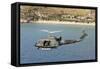 Italian Air Force Ab-212 Ico Helicopter in Flight over Italy-null-Framed Stretched Canvas