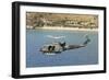 Italian Air Force Ab-212 Ico Helicopter in Flight over Italy-null-Framed Photographic Print