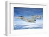 Italian Air Force F-2000 Typhoon Aircraft Fly in Formation-Stocktrek Images-Framed Photographic Print