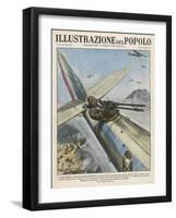 Italian Air Gunner Dalmazio Birago Wins Posthumous Medal for Bravery in an Attack on Amba Alagi-null-Framed Art Print
