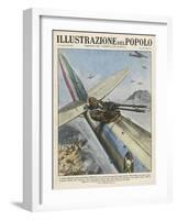 Italian Air Gunner Dalmazio Birago Wins Posthumous Medal for Bravery in an Attack on Amba Alagi-null-Framed Art Print