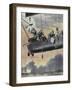 Italian Airship Bombing Turkish Positions in Libya, 1912-null-Framed Giclee Print