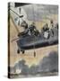 Italian Airship Bombing Turkish Positions in Libya, 1912-null-Stretched Canvas