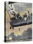 Italian Airship Bombing Turkish Positions in Libya, 1912-null-Stretched Canvas