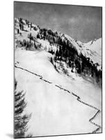 Italian Alpini Climbing Monte Adamello-null-Mounted Photographic Print