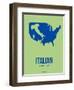 Italian America Poster 1-NaxArt-Framed Art Print