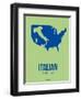 Italian America Poster 1-NaxArt-Framed Art Print