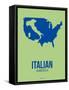 Italian America Poster 1-NaxArt-Framed Stretched Canvas