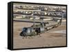 Italian Army AB-205MEP Utility Helicopter in Flight over Shindand, Afghanistan-Stocktrek Images-Framed Stretched Canvas