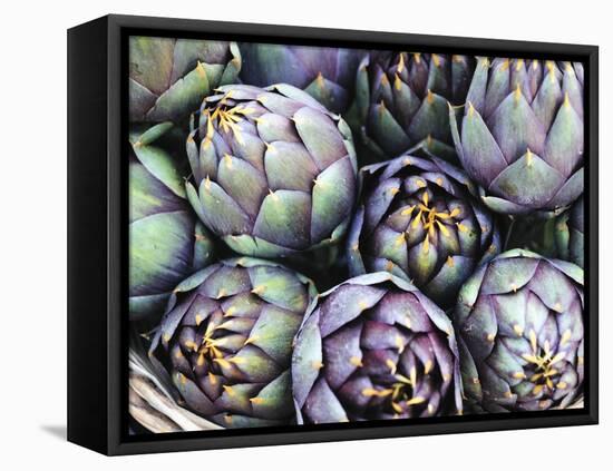 Italian Artichokes (With Spines) in a Basket-Mario Matassa-Framed Stretched Canvas