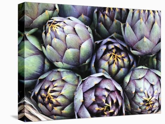 Italian Artichokes (With Spines) in a Basket-Mario Matassa-Stretched Canvas