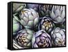 Italian Artichokes (With Spines) in a Basket-Mario Matassa-Framed Stretched Canvas