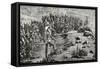 Italian Artillery in Abyssinia, Engraving, First Italo-Ethiopian War-null-Framed Stretched Canvas