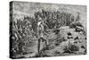 Italian Artillery in Abyssinia, Engraving, First Italo-Ethiopian War-null-Stretched Canvas