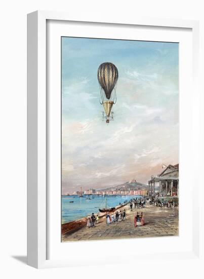 Italian Ballon Ascension-null-Framed Art Print