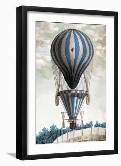 Italian Balloon Ascension-null-Framed Art Print