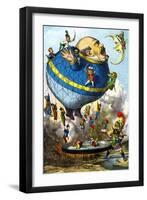 Italian Balloon Cartoon-null-Framed Art Print