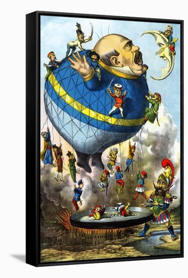 Italian Balloon Cartoon-null-Framed Stretched Canvas