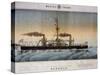 Italian Battleship Enrico Dandolo, Italy, 19th Century-null-Stretched Canvas