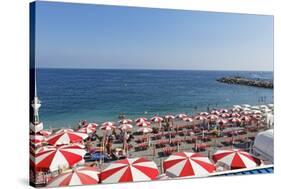 Italian Beach Life, Amalfi Coast-George Oze-Stretched Canvas