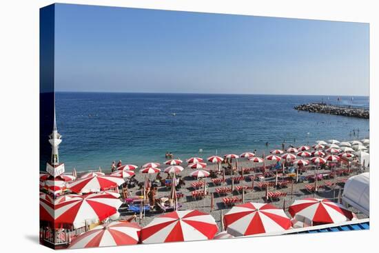 Italian Beach Life, Amalfi Coast-George Oze-Stretched Canvas