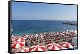 Italian Beach Life, Amalfi Coast-George Oze-Framed Stretched Canvas