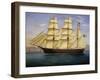 Italian Brigantine with Sails, Consilio-De Simone-Framed Giclee Print