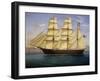 Italian Brigantine with Sails, Consilio-De Simone-Framed Giclee Print