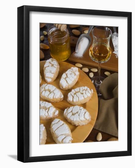 Italian Cakes, Ricciarelli of Siena, Tuscany, Italy, Europe-Tondini Nico-Framed Photographic Print