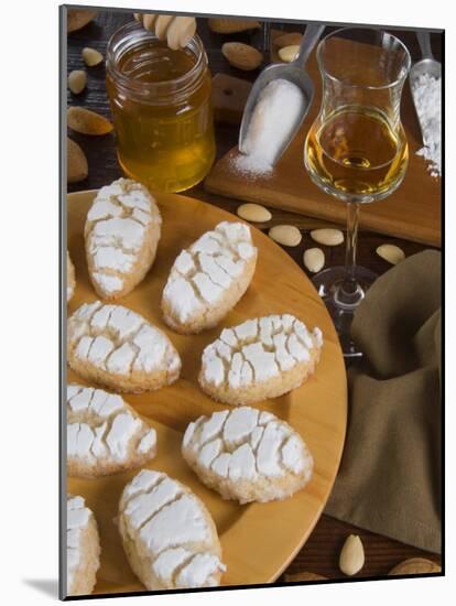 Italian Cakes, Ricciarelli of Siena, Tuscany, Italy, Europe-Tondini Nico-Mounted Photographic Print