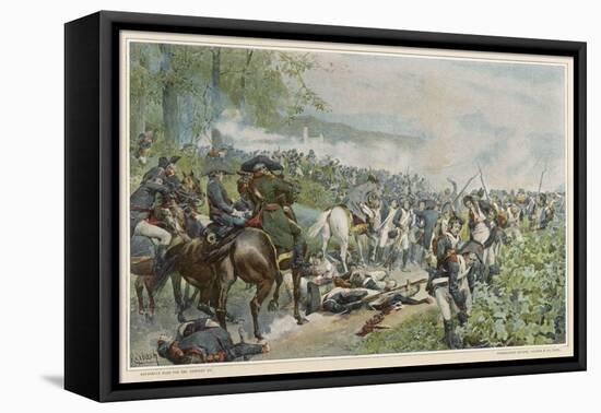 Italian Campaign Napoleon Halts the Retreat at Marengo-F. De Myrbach-Framed Stretched Canvas