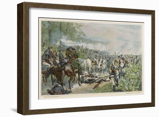 Italian Campaign Napoleon Halts the Retreat at Marengo-F. De Myrbach-Framed Art Print