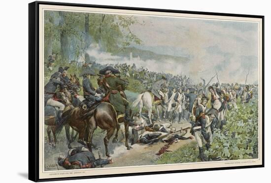 Italian Campaign Napoleon Halts the Retreat at Marengo-F. De Myrbach-Framed Stretched Canvas