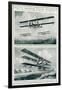 Italian Caproni Bomb-Carrying Biplane and Triplane 1917-Geoffrey Watson-Framed Art Print