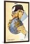 Italian Cartoon Depicting the German Kaiser as 'The Glutton' Trying to Eat the World-null-Framed Giclee Print