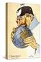 Italian Cartoon Depicting the German Kaiser as 'The Glutton' Trying to Eat the World-null-Stretched Canvas