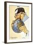 Italian Cartoon Depicting the German Kaiser as 'The Glutton' Trying to Eat the World-null-Framed Giclee Print