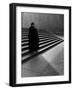 Italian Catholic Priest Majestically Descending Stairs-Alfred Eisenstaedt-Framed Photographic Print