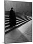 Italian Catholic Priest Majestically Descending Stairs-Alfred Eisenstaedt-Mounted Photographic Print