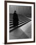 Italian Catholic Priest Majestically Descending Stairs-Alfred Eisenstaedt-Framed Photographic Print