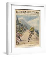 Italian Champion Gino Bartali Is Applauded by Spectators from His Own Country-null-Framed Photographic Print