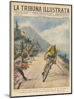 Italian Champion Gino Bartali Is Applauded by Spectators from His Own Country-null-Mounted Photographic Print