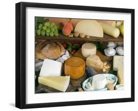 Italian Cheeses, Italy-Nico Tondini-Framed Premium Photographic Print