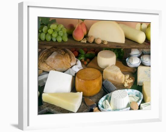 Italian Cheeses, Italy-Nico Tondini-Framed Photographic Print