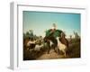 Italian Child with Donkey and Hay-A. Malone-Framed Giclee Print