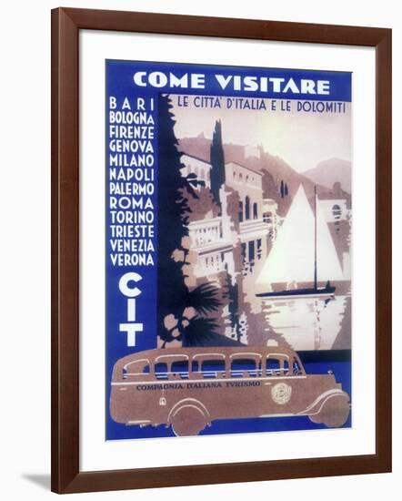 Italian Cities-Vintage Apple Collection-Framed Giclee Print