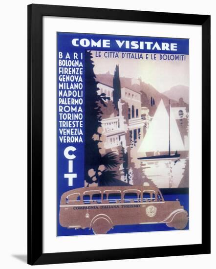 Italian Cities-Vintage Apple Collection-Framed Giclee Print