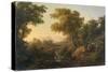 Italian Classical Landscape (Oil on Canvas)-Karoly I Marko-Stretched Canvas