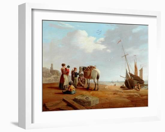 Italian Coast Scene-William Clarkson Stanfield-Framed Giclee Print