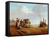 Italian Coast Scene-William Clarkson Stanfield-Framed Stretched Canvas